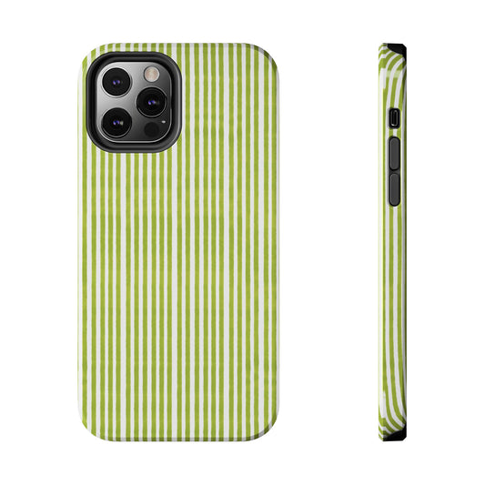 Lazy Stripe Lime Phone Case