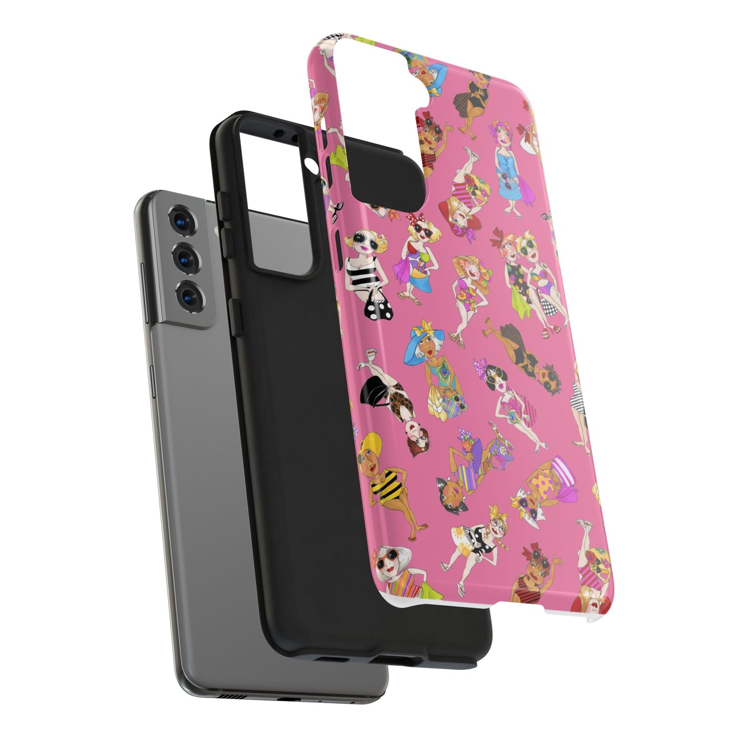 Tossed Beauties Pink Phone Case