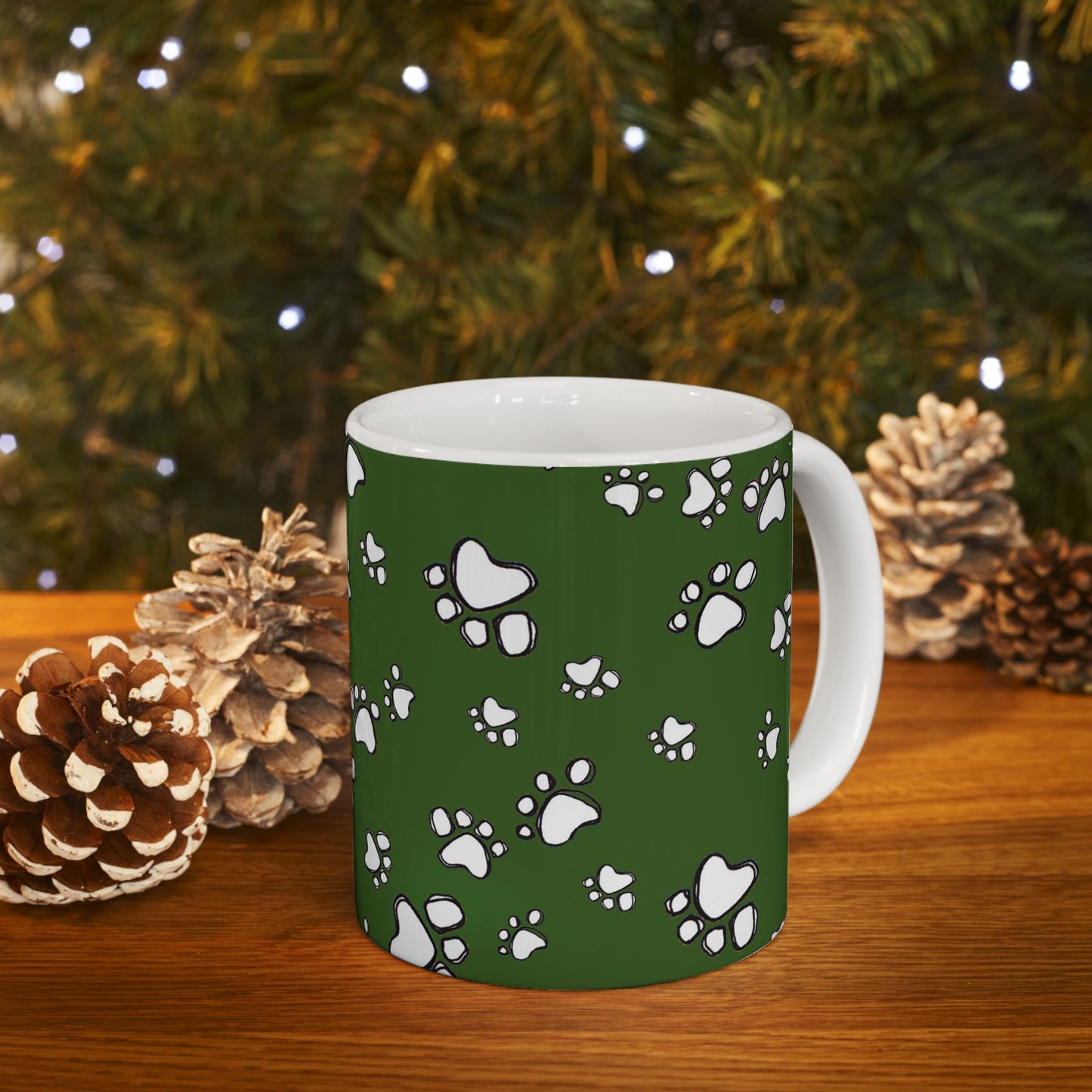 Paw Flakes Green Cup