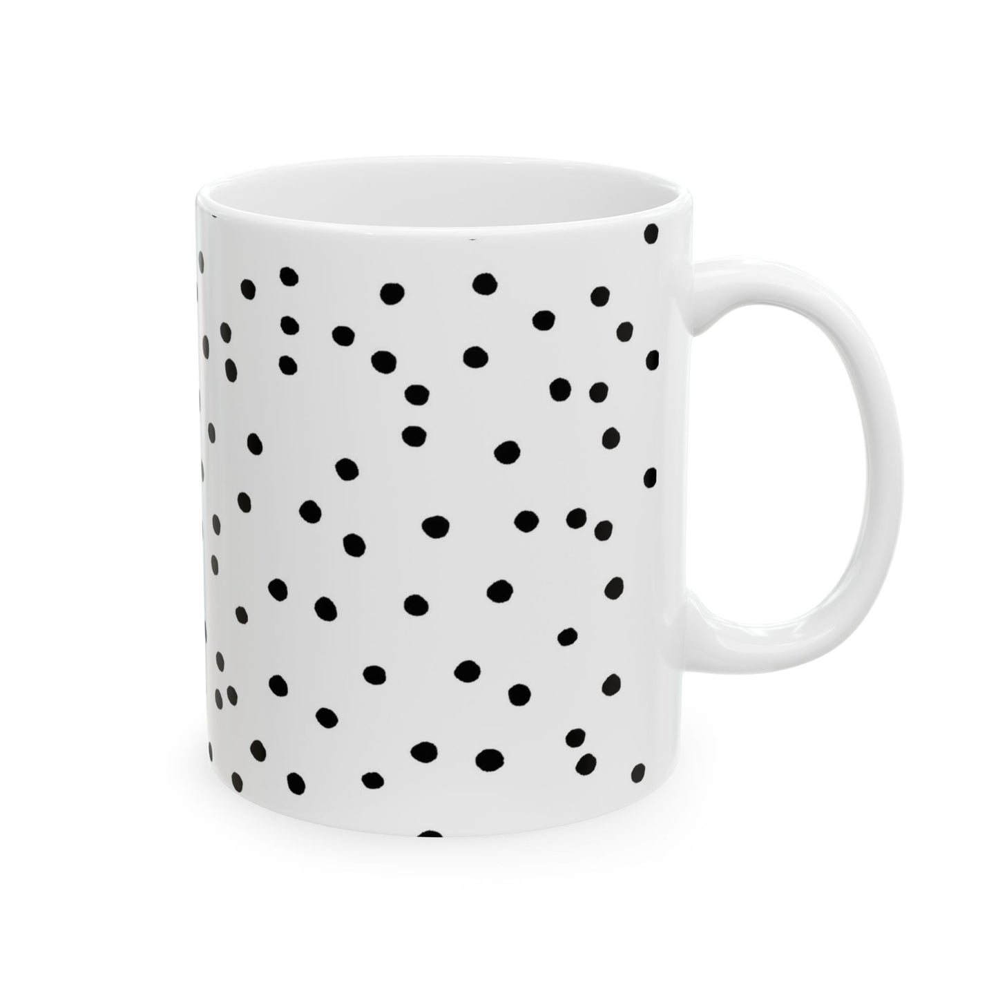 Dinky Dots White / Black Cup