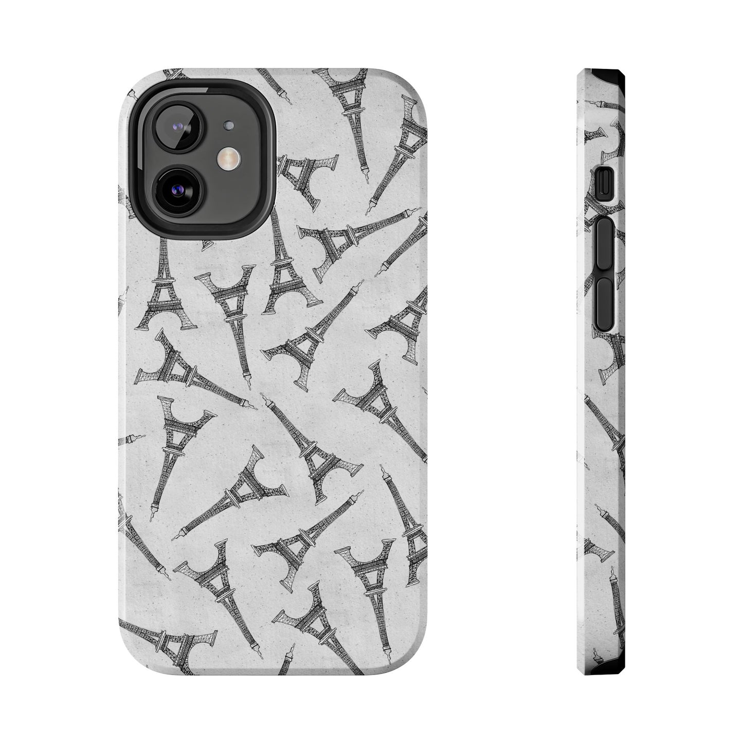 Eifelesque Silver Phone Case