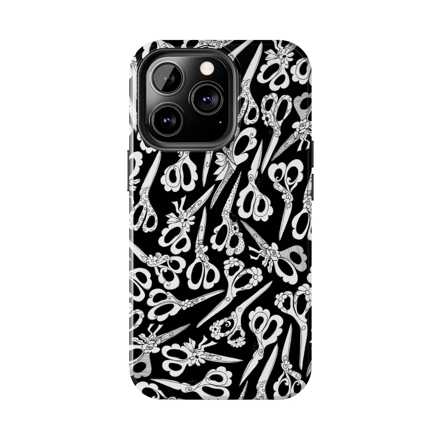 Scissor Blizzard Black Phone Case