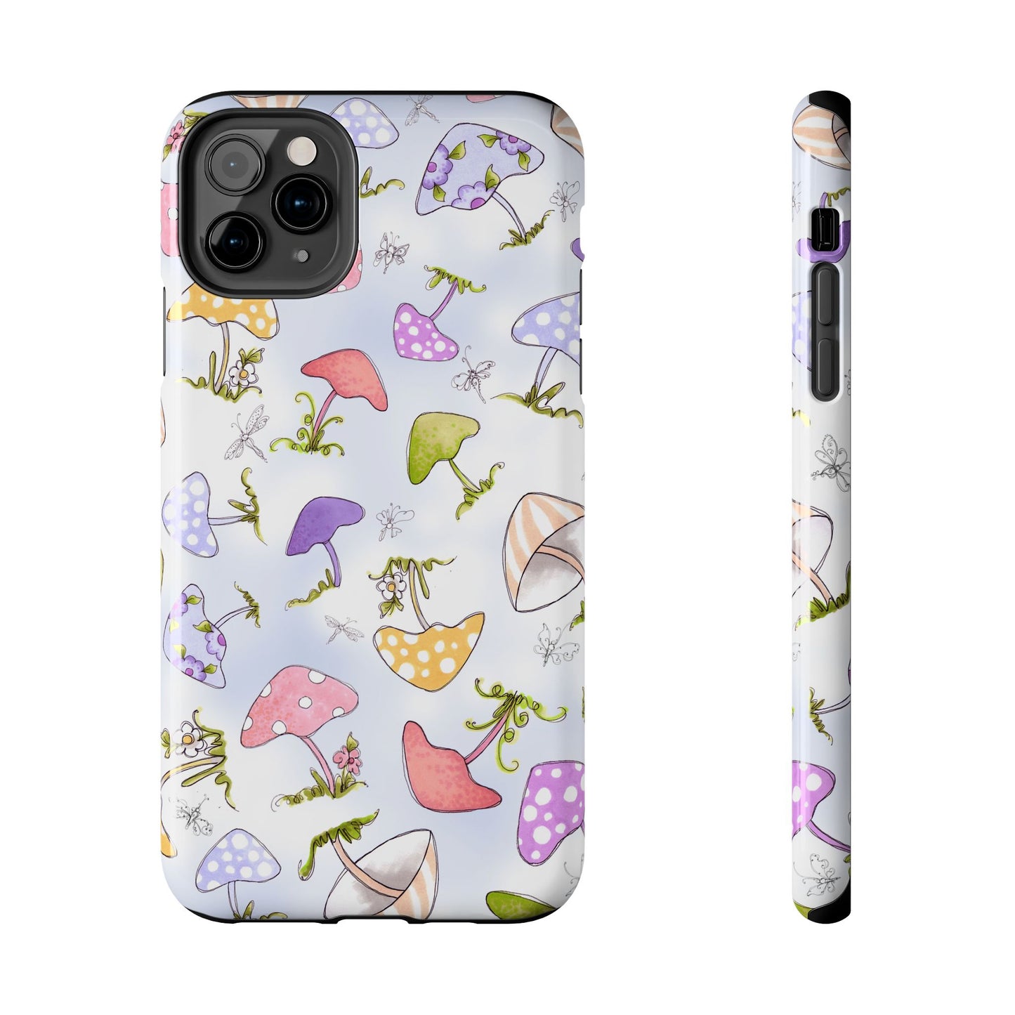 Mushroom Toss Blue Phone Case