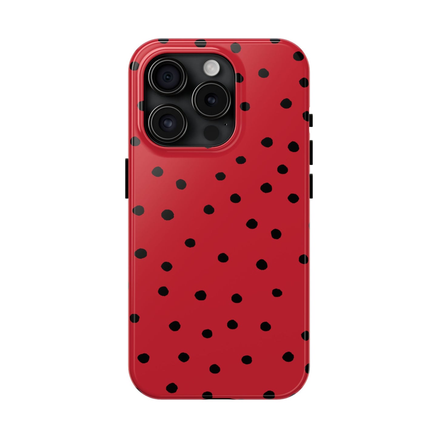 Dinky Dots Red / Black Phone Case