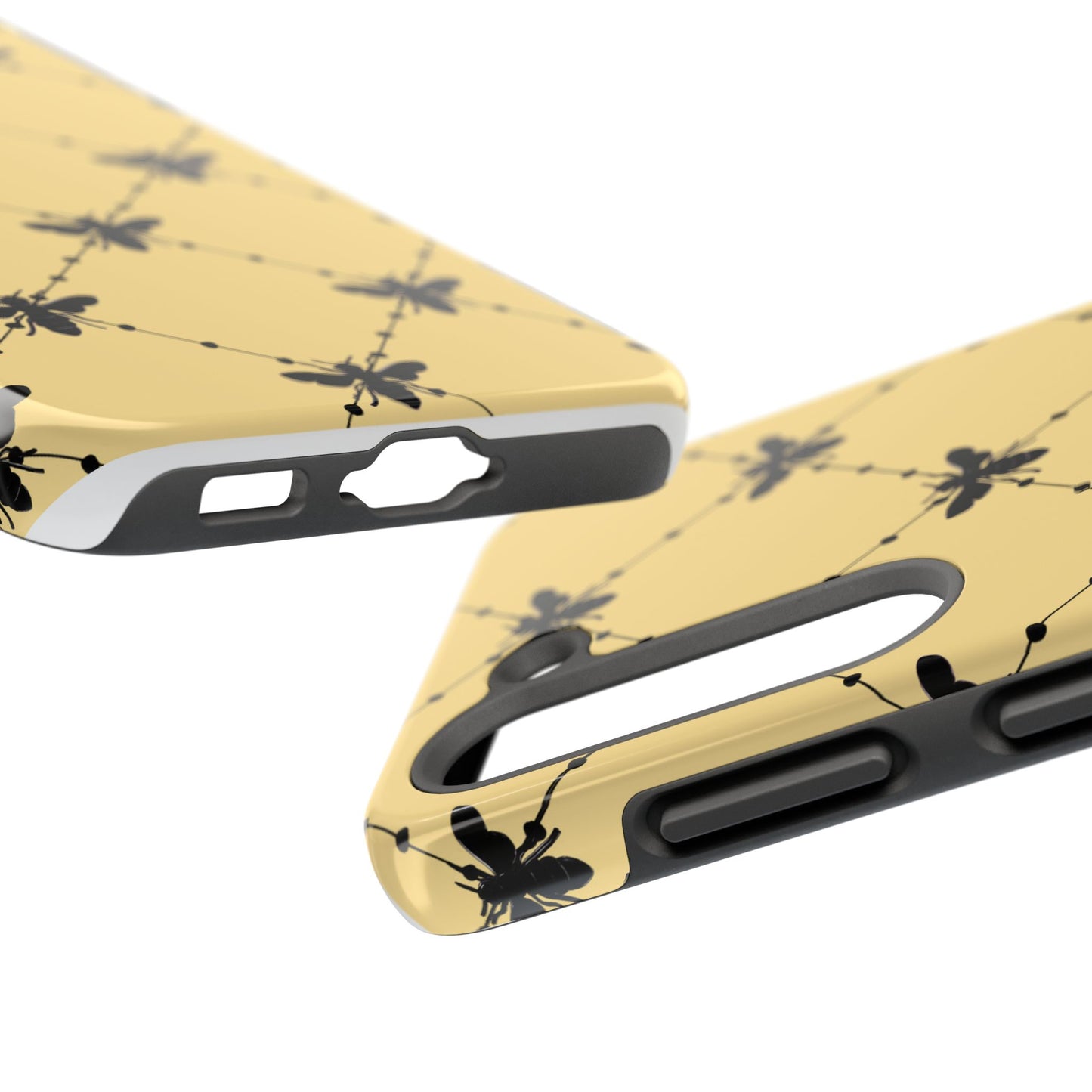 Beaded Bees Yellow Phone Case