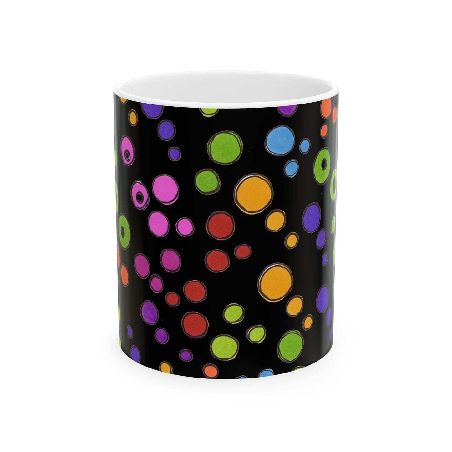Dog Dots Black / Multi Cup
