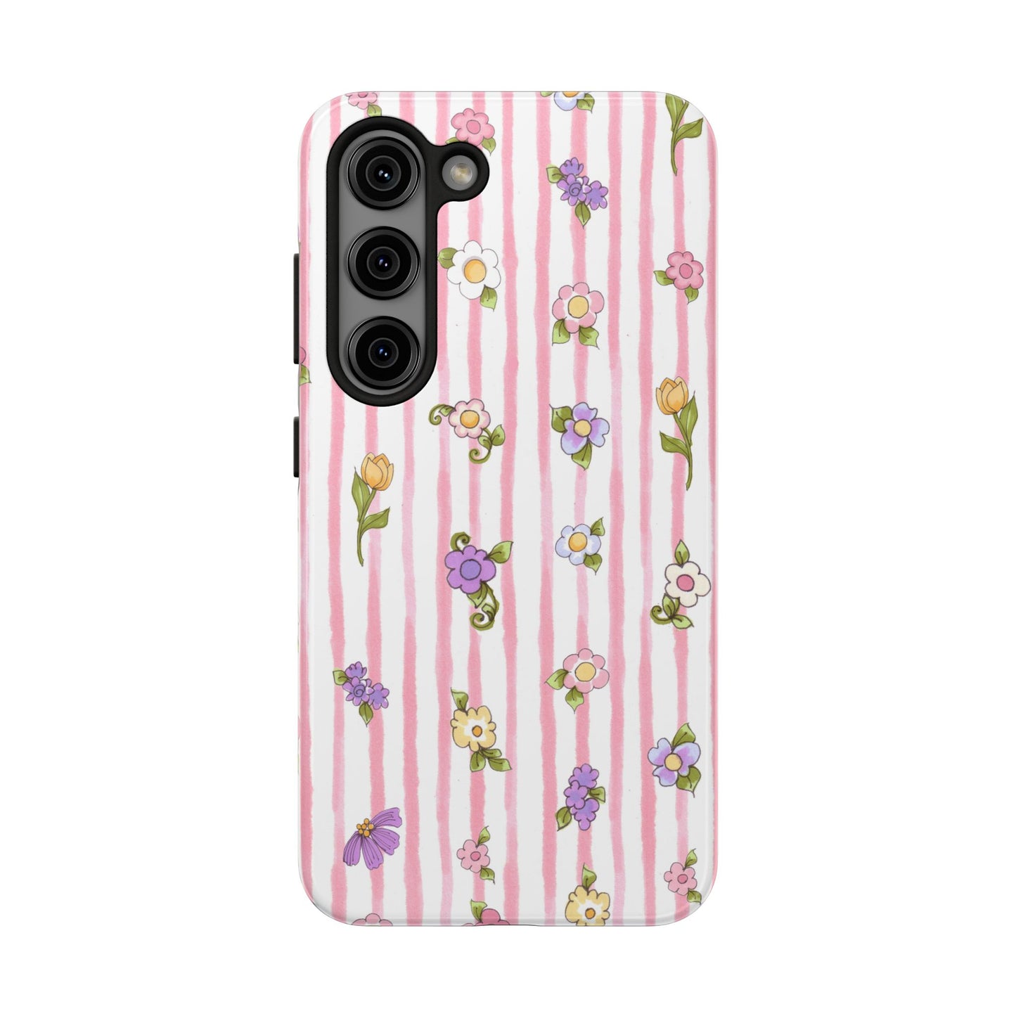 Pretty Posie Stripe Phone Case