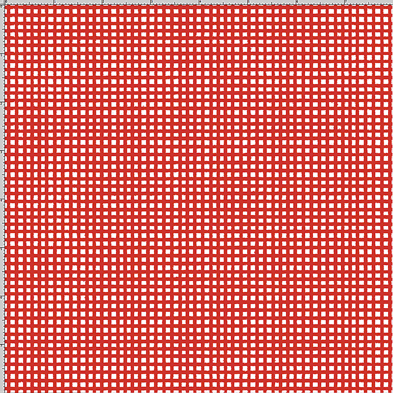 Chipper Check Red Fabric