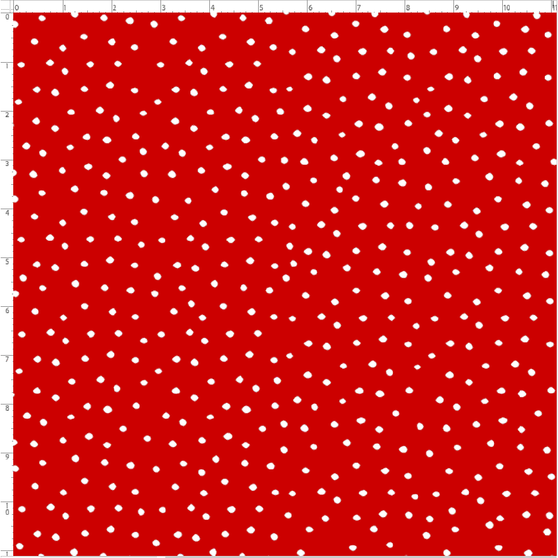 Dinky Dots Red / White Fabric