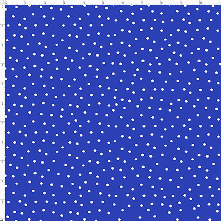 Dinky Dots Blue / White Fabric Yard