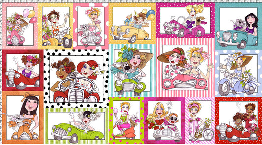 Fast Women Parade Fabric Panel