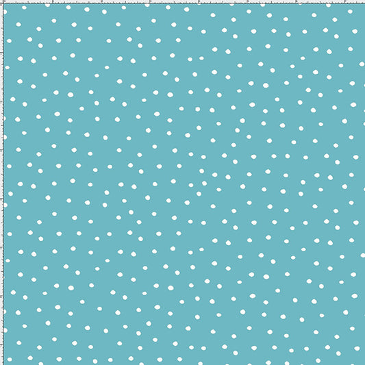Dinky Dots Turquoise / White Fabric