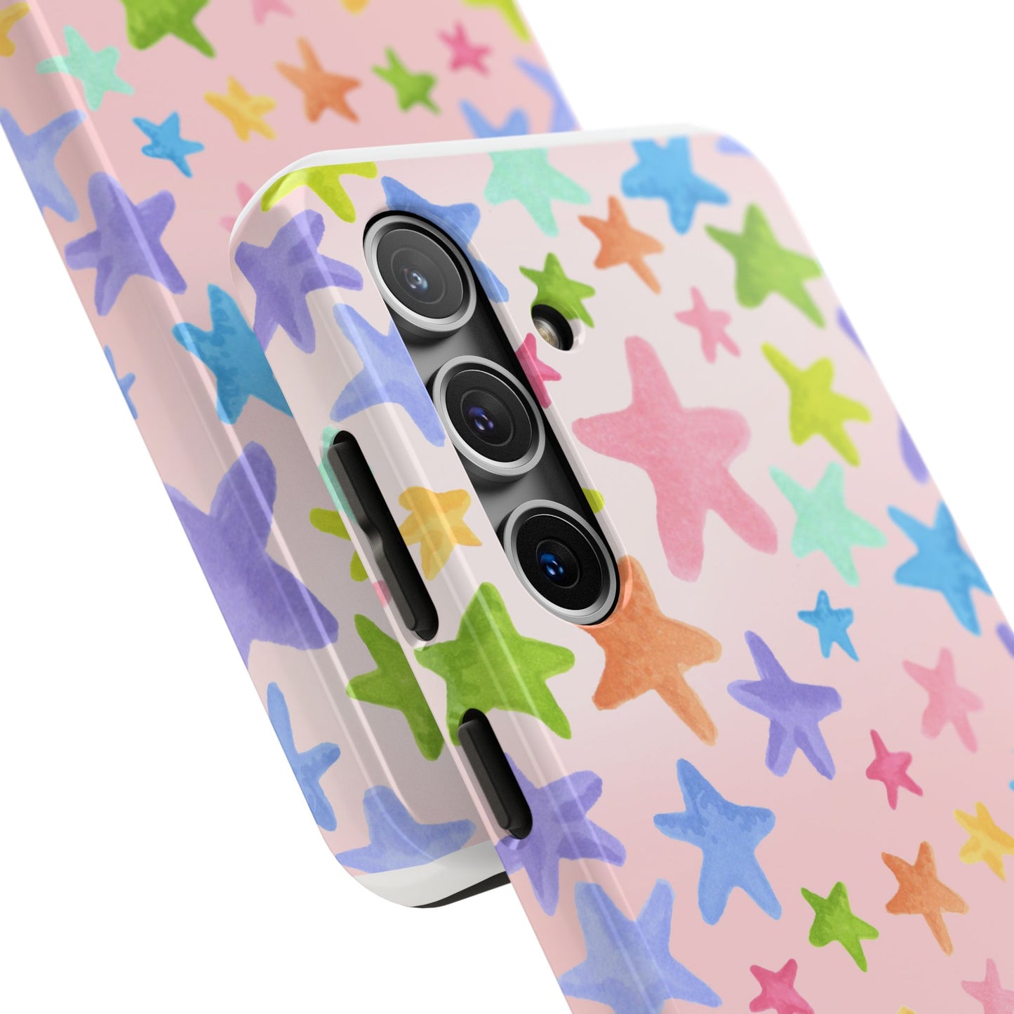 Happy Stars Pink Phone Case