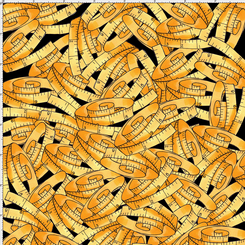 Tape Storm Black Fabric