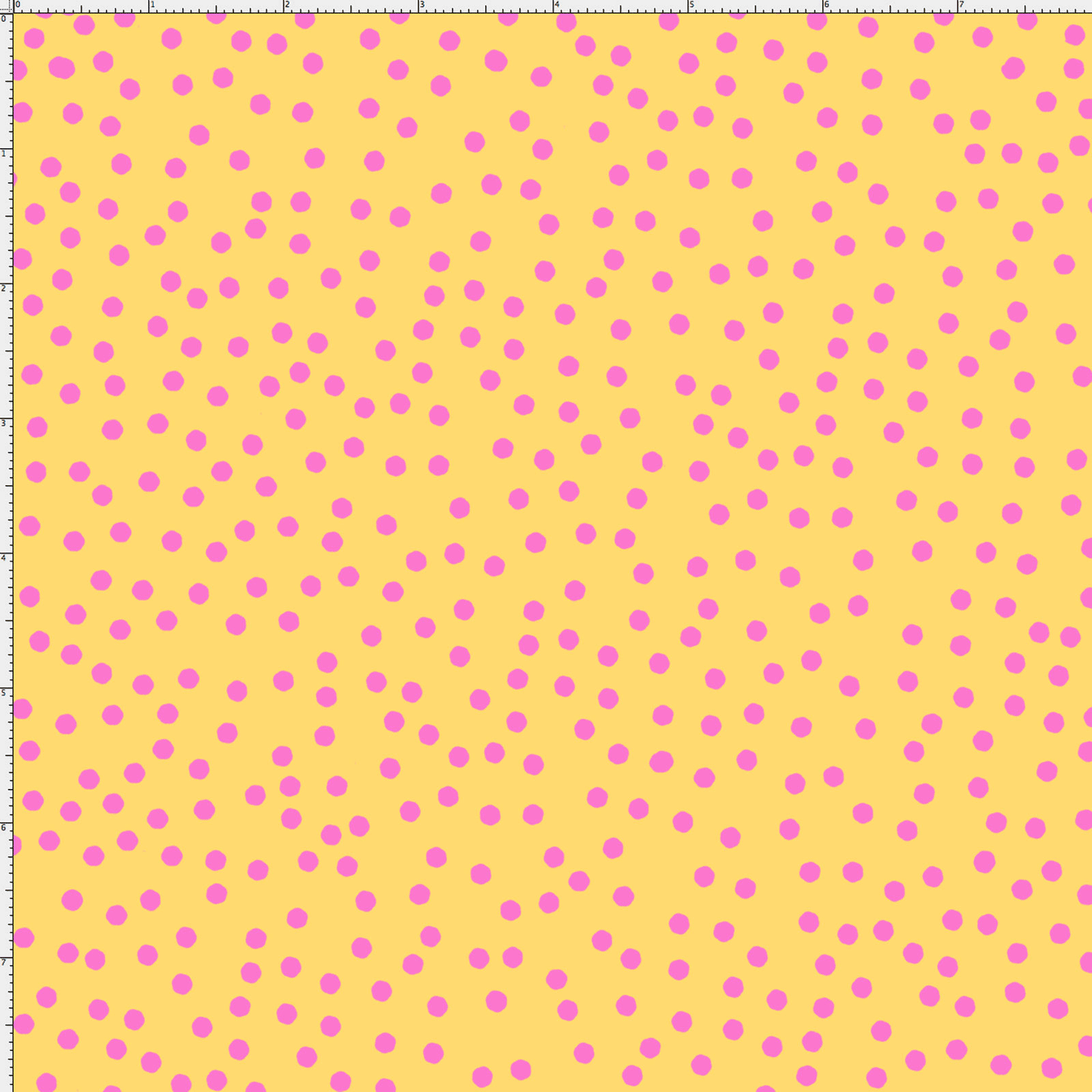 Dear Dots Yellow / Pink Fabric