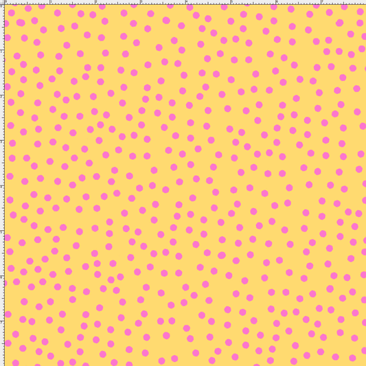 Dear Dots Yellow / Pink Fabric