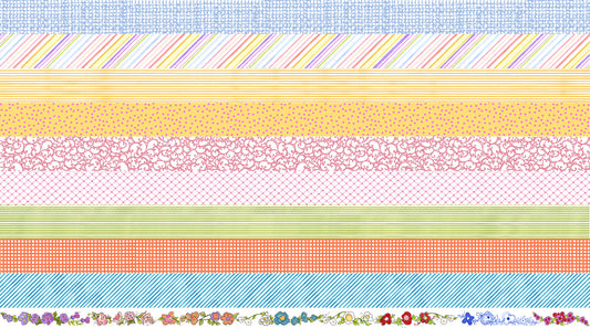 Medley Joy Journey Strip Fabric Panel