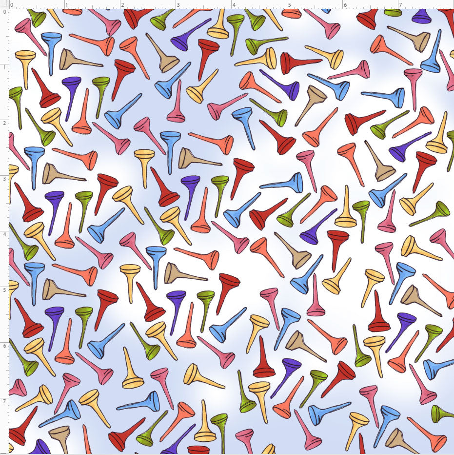 Tee Time Blue Fabric