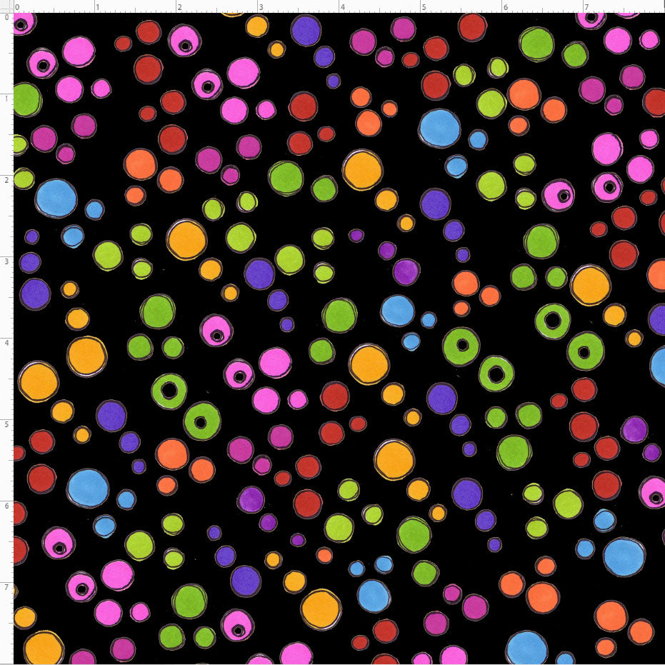 Doggie Dots Multi Fabric