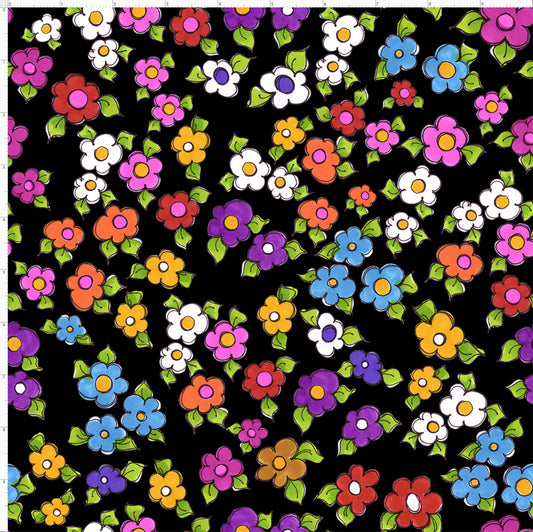 Doggie Daisies Multi Fabric