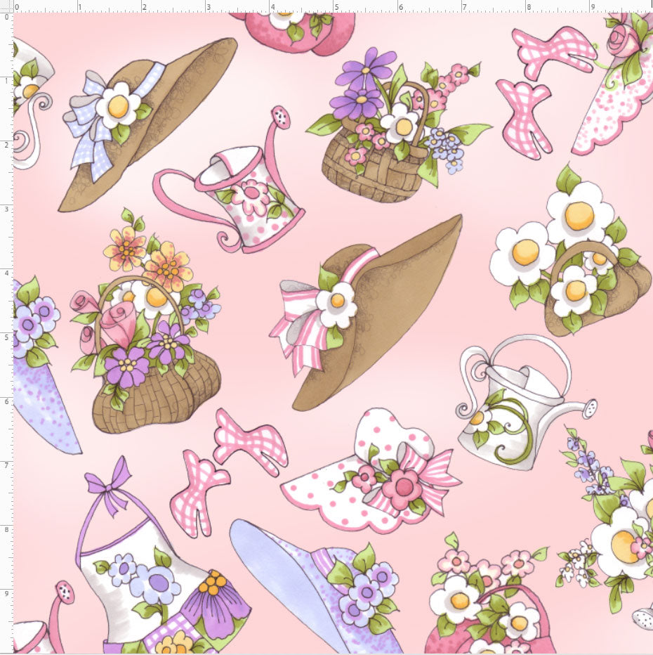 Garden Goodies Pink Fabric