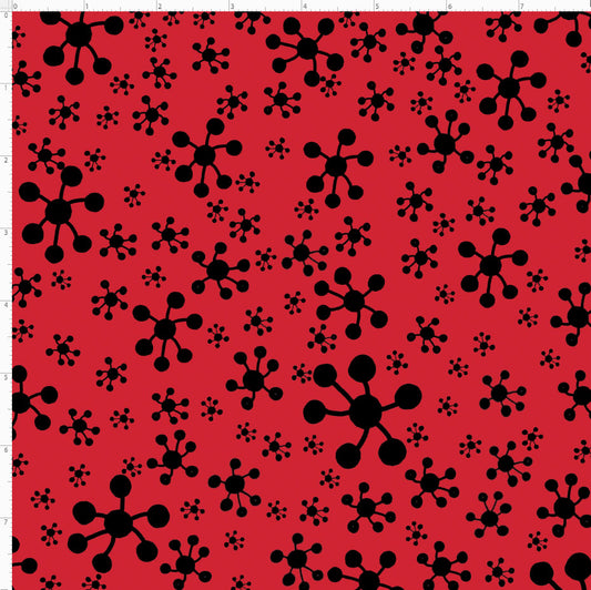 Black Jacks Red / Black Fabric