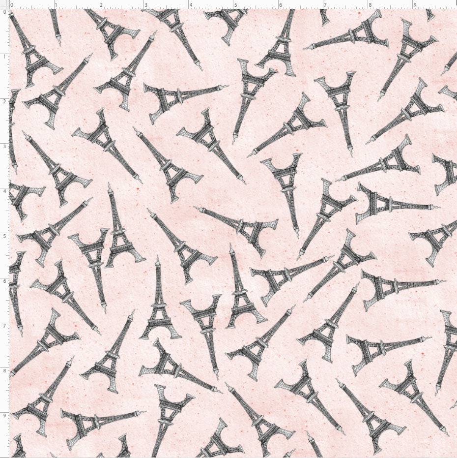 Eiffelesque Pink Fabric