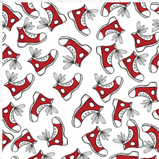 Red Step Fabric