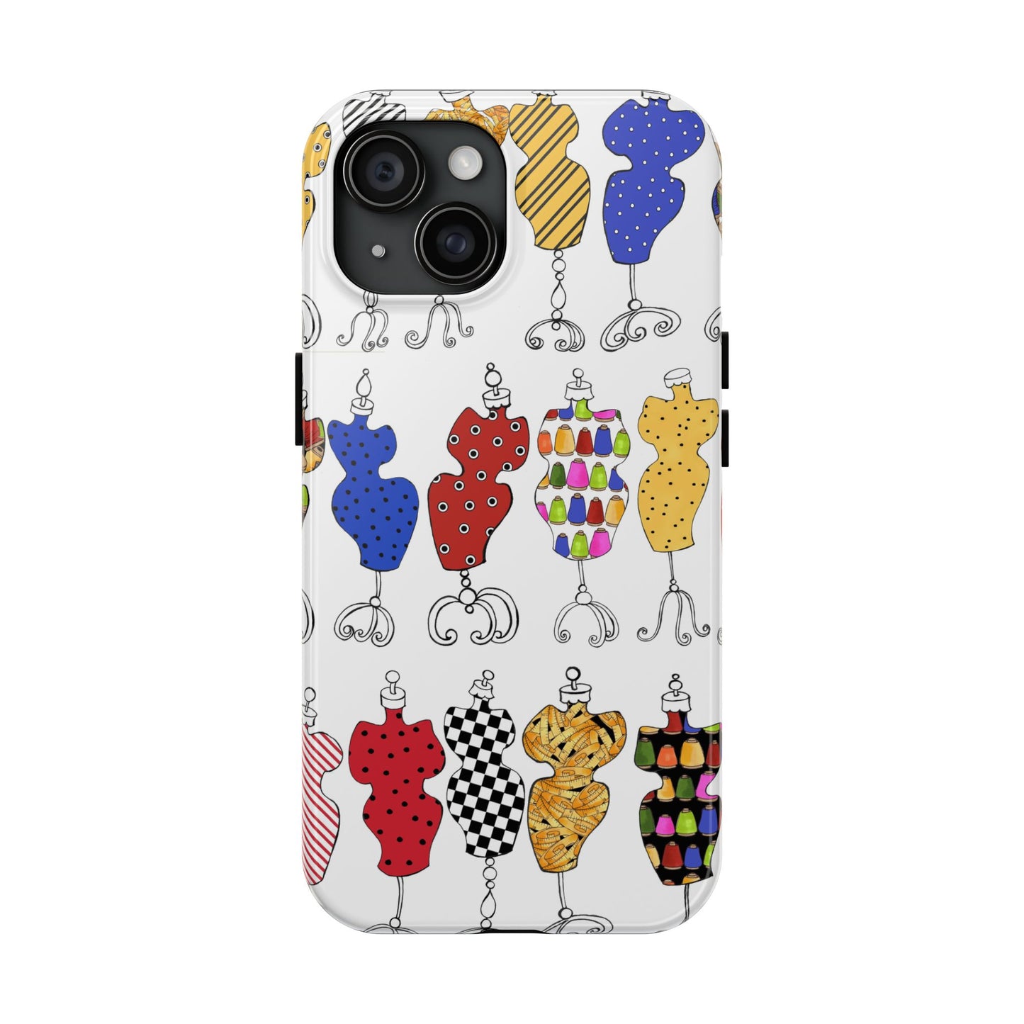 Go Figure White / Multi Phone Case