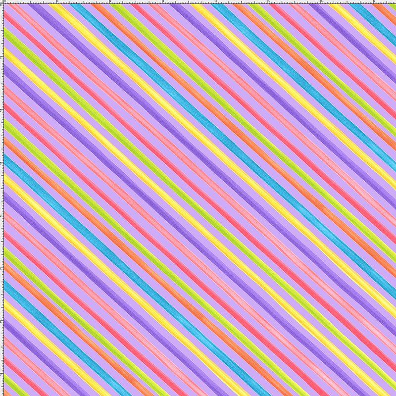 Bias Stripe Purple Fabric