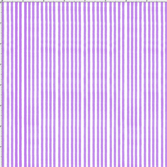 Lazy Stripe Purple / White Fabric