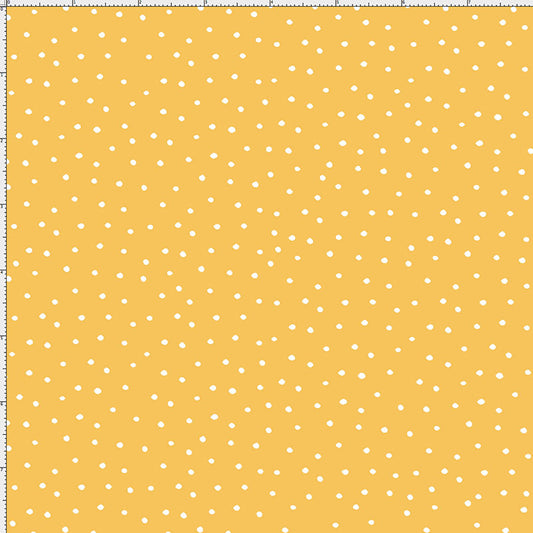 Dinky Dots Yellow / White Fabric