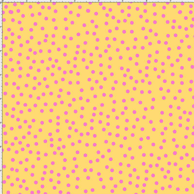 Dear Dots Yellow / Pink Fabric