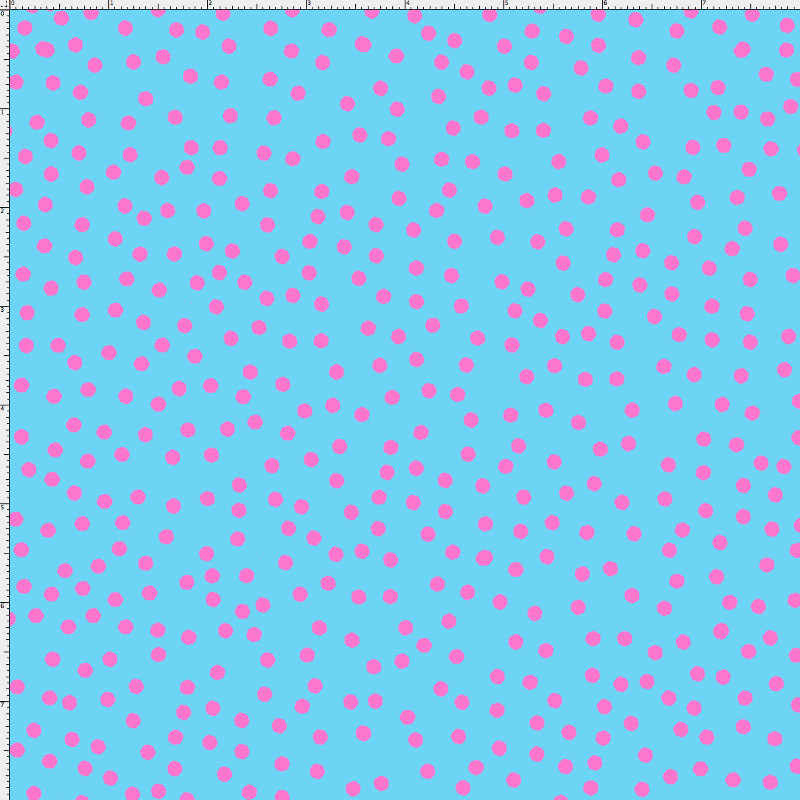 Dear Dots Turquoise / Pink Fabric