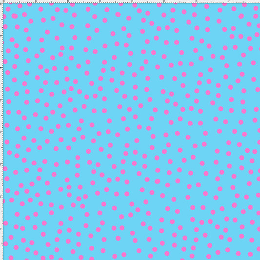 Dear Dots Turquoise / Pink Fabric