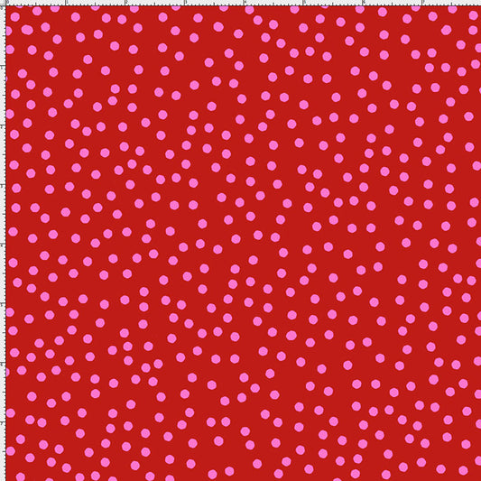 Dear Dots Red / Pink Fabric