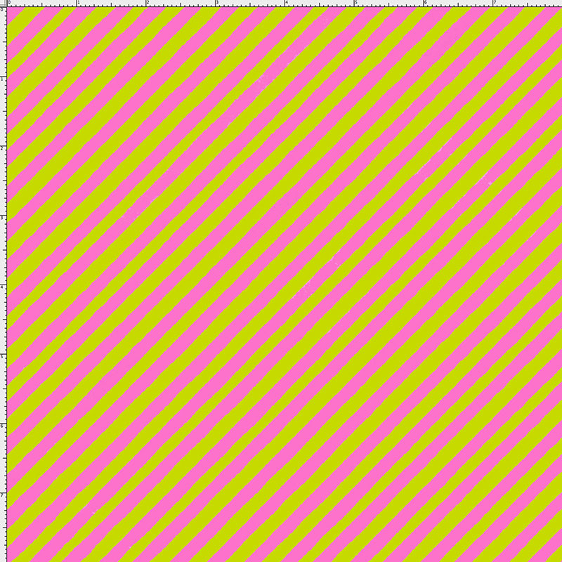 Bias Stripe Bold Green / Pink Fabric