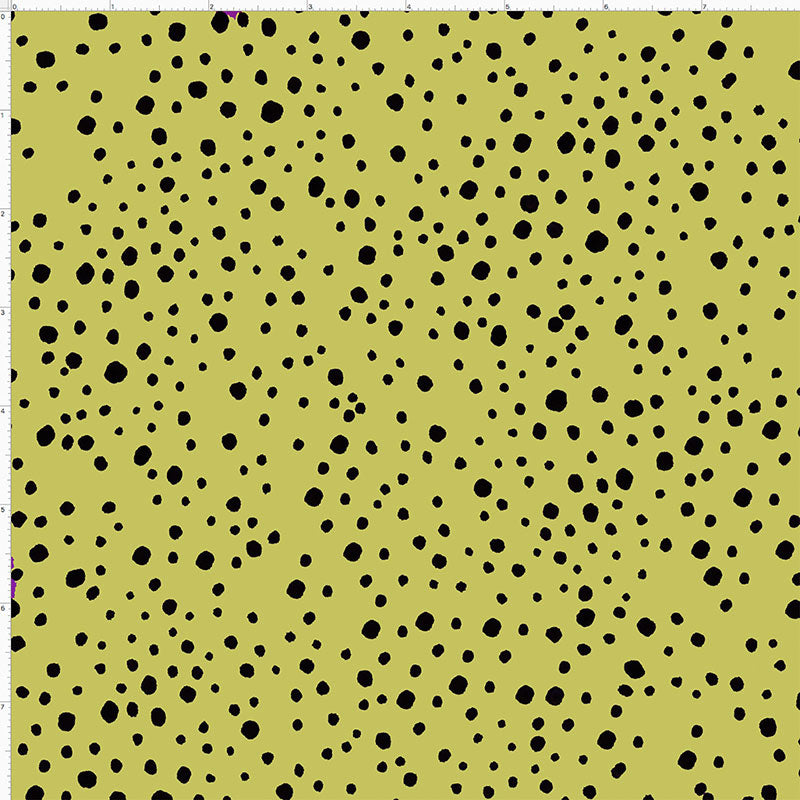 Pepper Dots Green Fabric