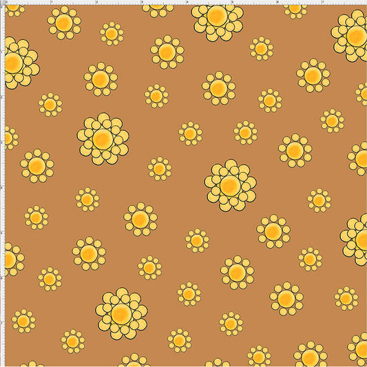 Bandana Dots Tan Fabric