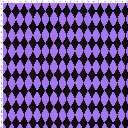 Diamond Purple / Black Fabric