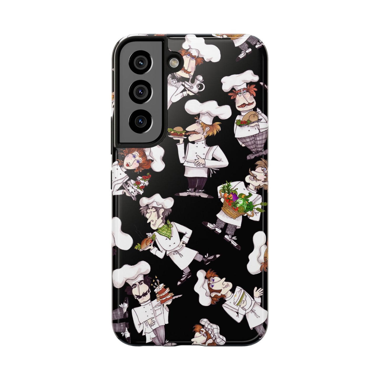 Tossed Chefs Black Phone Case