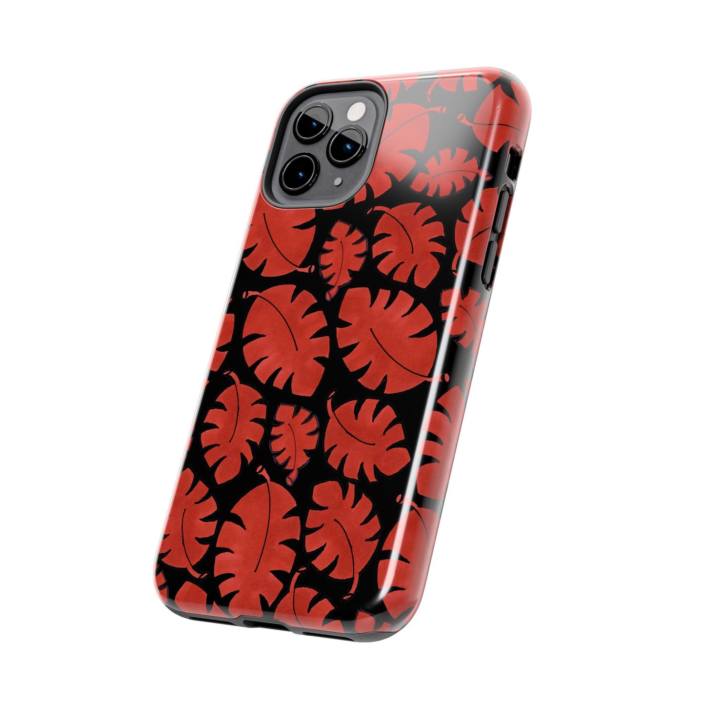 Red Bananas Black Phone Case