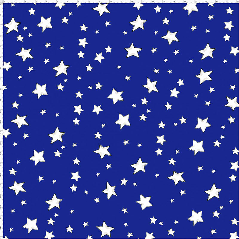 My Stars Blue Fabric