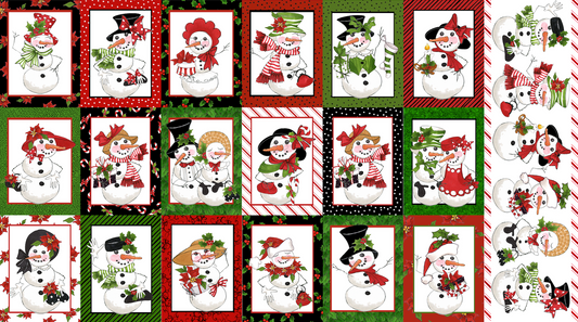 Snow Lady White Fabric Panel