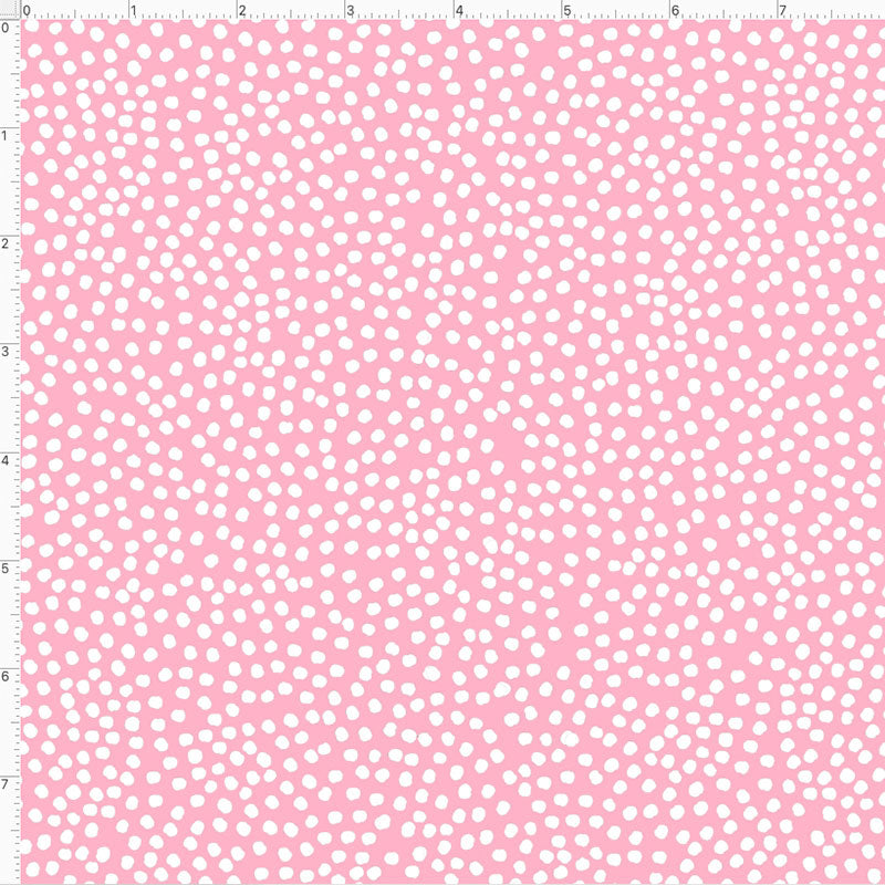 Bitty Dots Pink Fabric