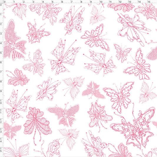 Flight Lace Pink Fabric