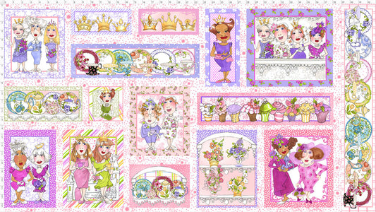 Royal Tea Fabric Panel