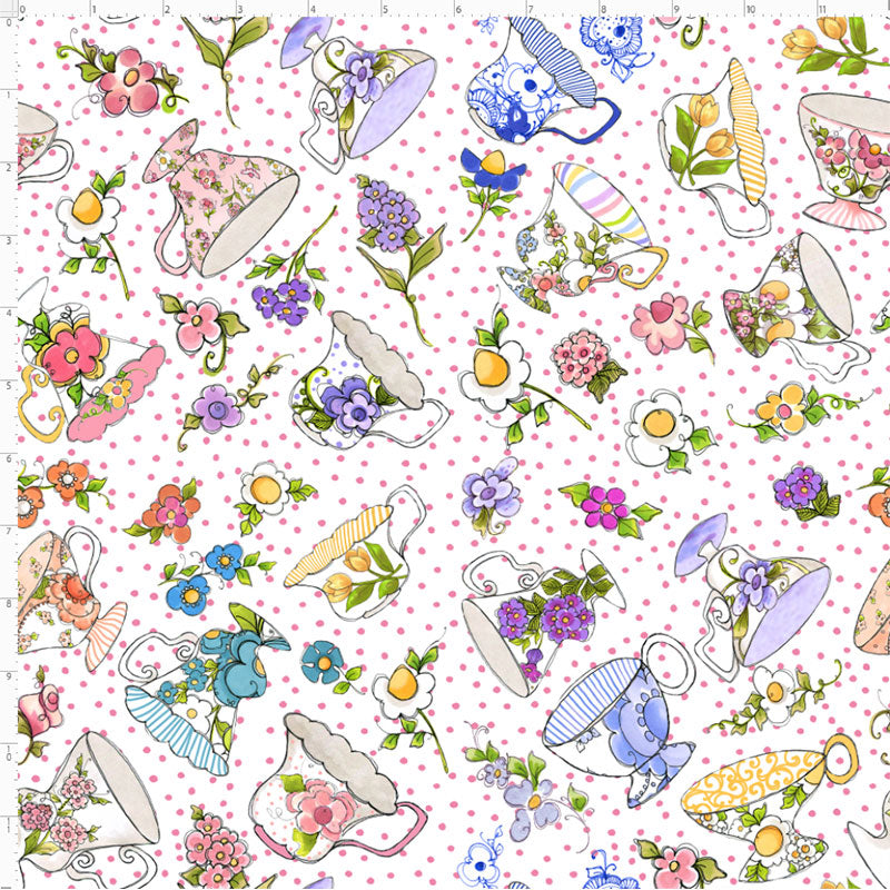 Teacup Toss Fabric