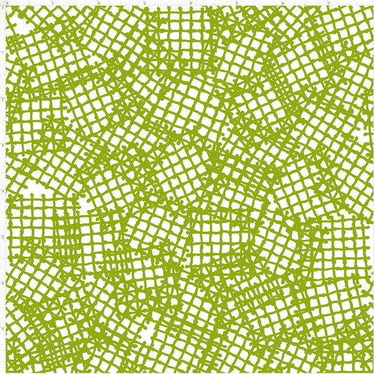 Random Waffle Green Fabric