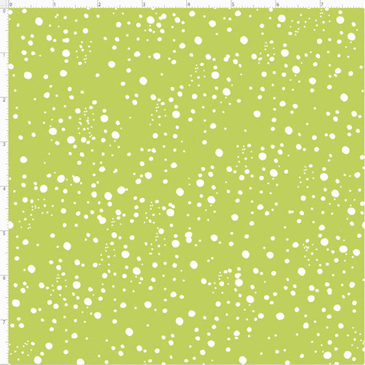 Galaxy Dot Green / White Fabric